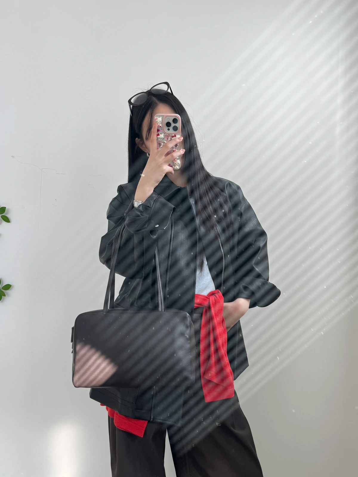 레오 오버핏 레더 자켓 상세 이미지 24