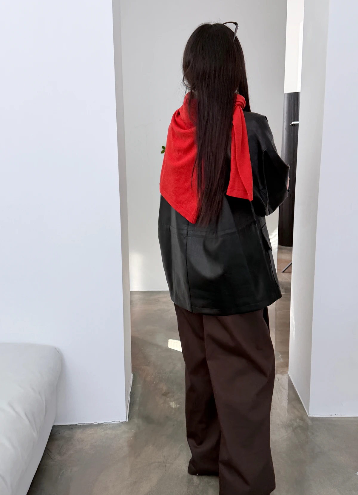 레오 오버핏 레더 자켓 상세 이미지 39