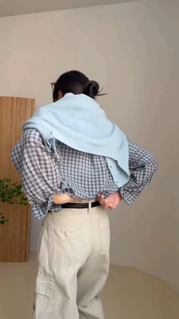 하이웨스트 포켓 카고 와이드 팬츠 (2단기장) 2