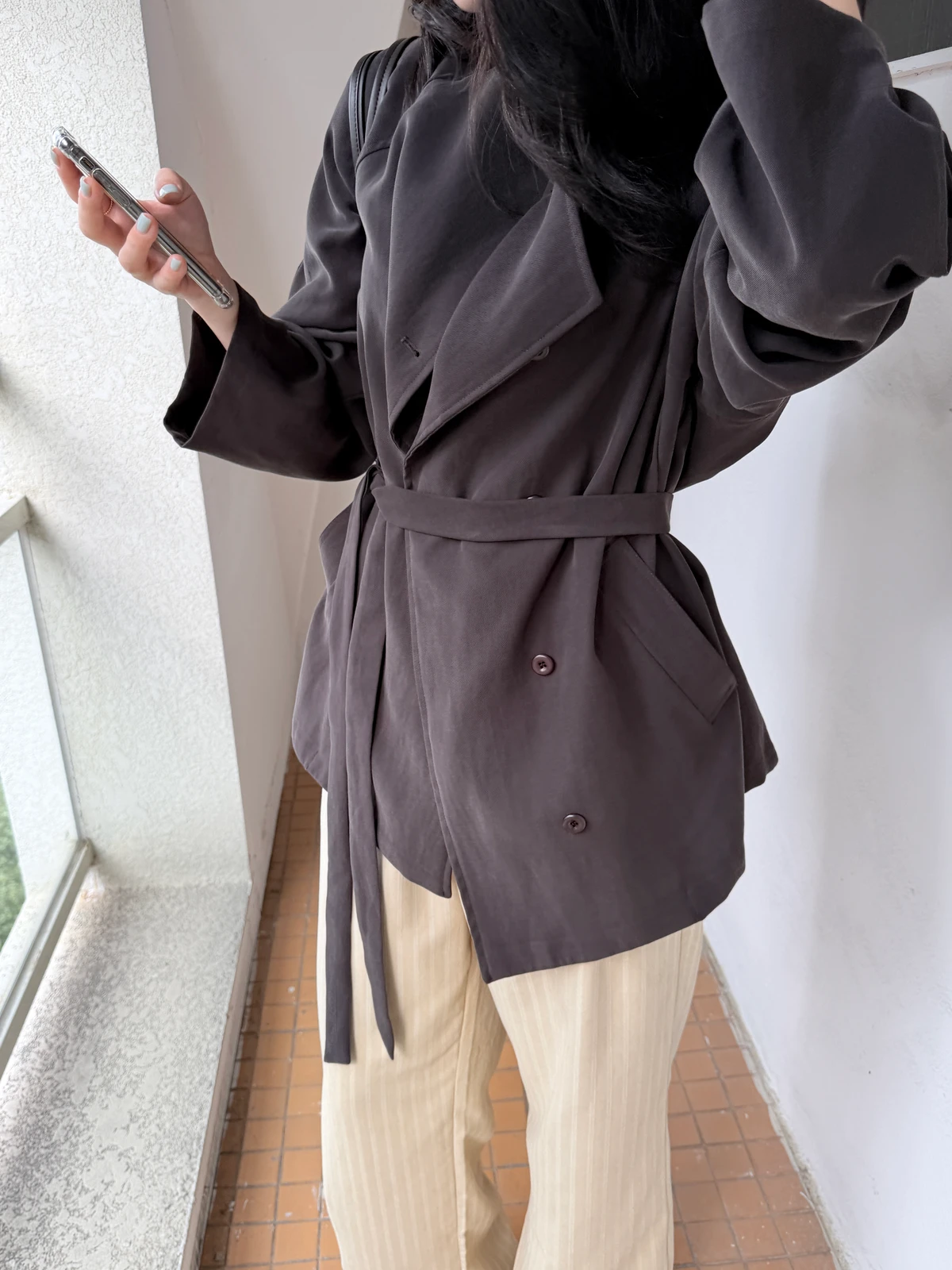 하이넥 루즈핏 자켓  상세 이미지 6