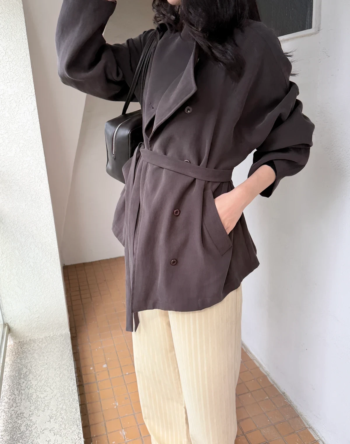 하이넥 루즈핏 자켓  상세 이미지 8