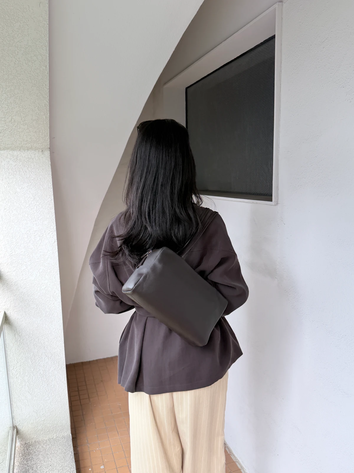 하이넥 루즈핏 자켓  상세 이미지 5
