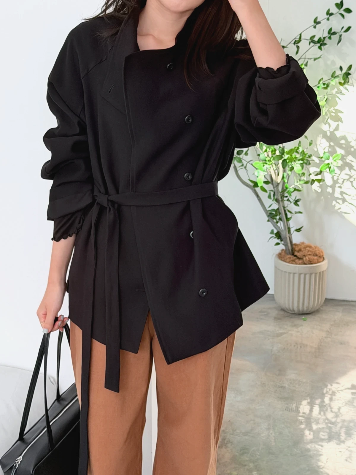 하이넥 루즈핏 자켓  상세 이미지 30