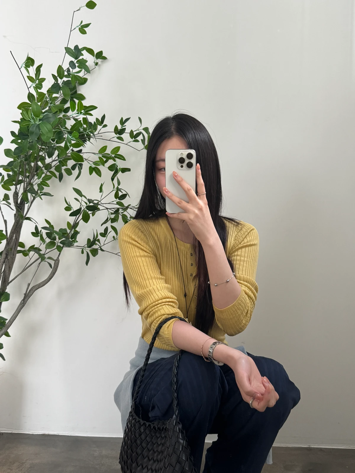 도트 스냅 가디건 상세 이미지 12