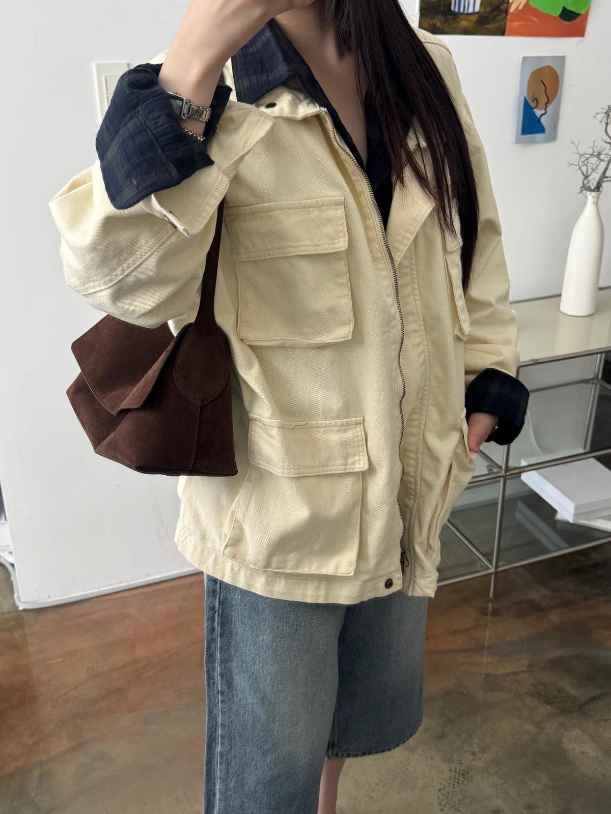 포켓 오버핏 야상 자켓 상세 이미지 10