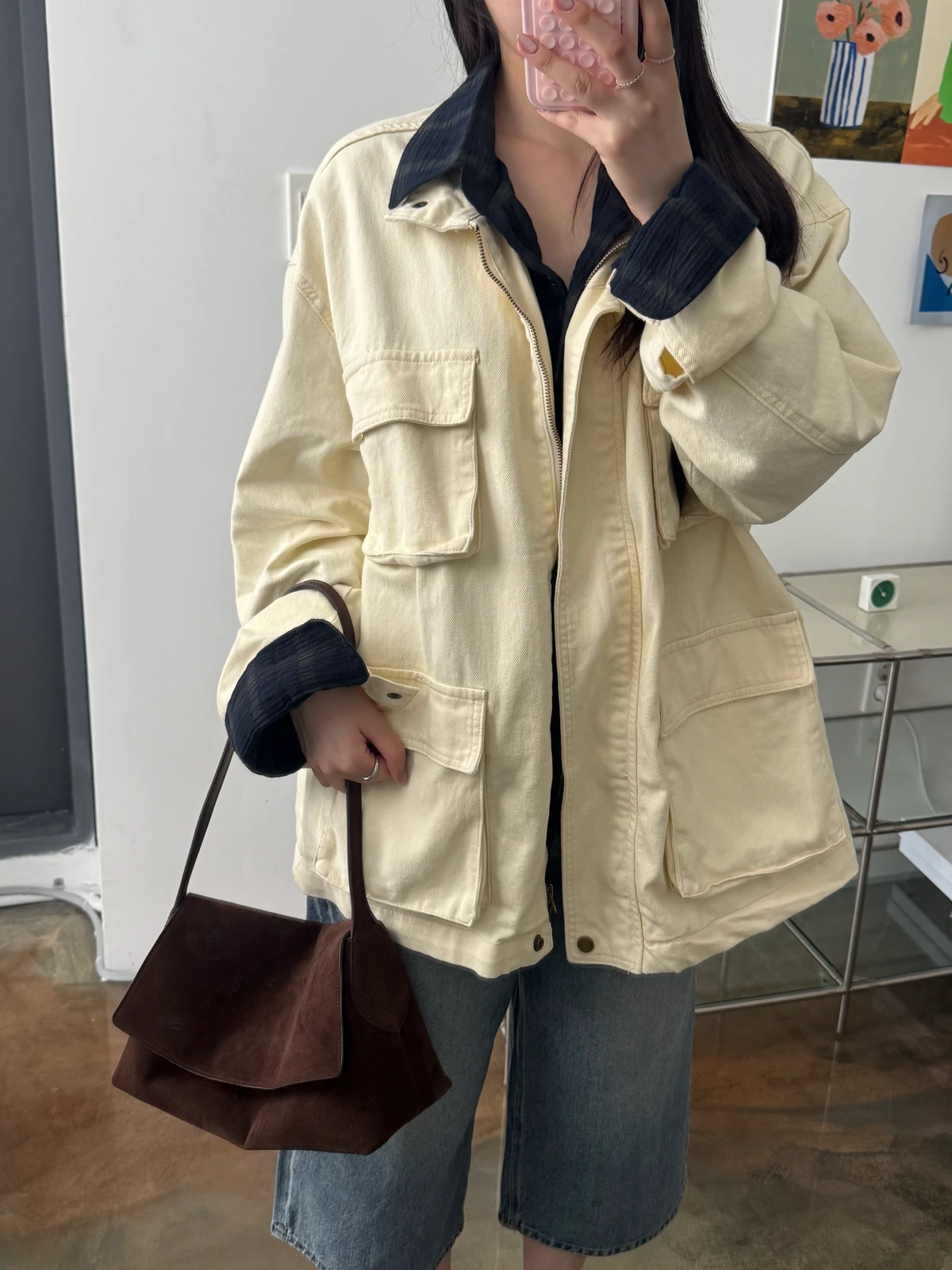 포켓 오버핏 야상 자켓 상세 이미지 5
