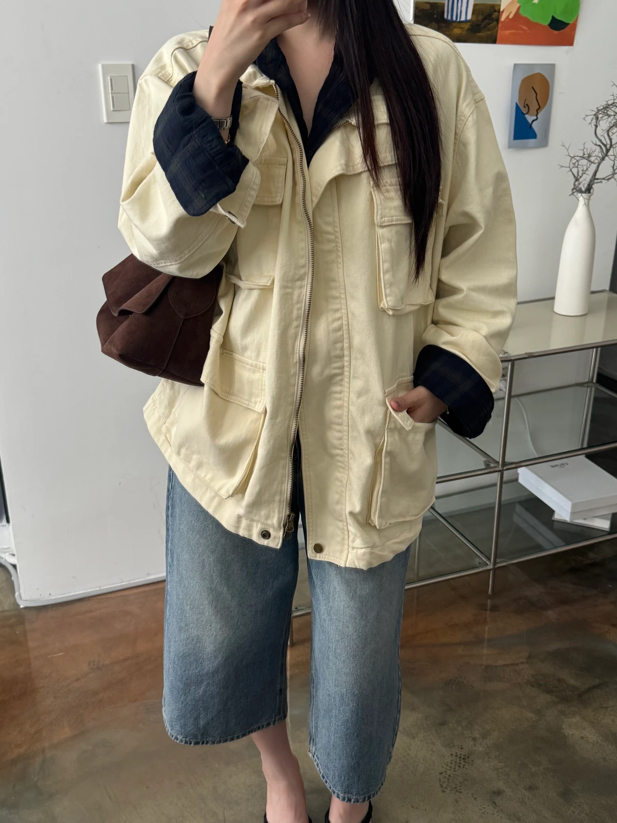 포켓 오버핏 야상 자켓 상세 이미지 6