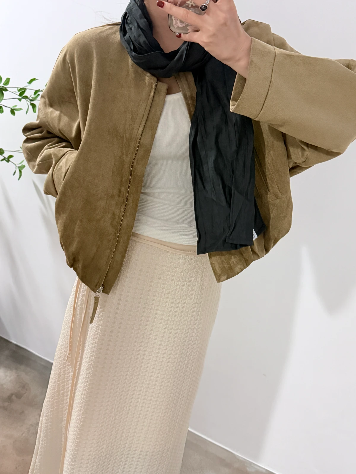 벨트 볼륨 밴딩 롱스커트 상세 이미지 4