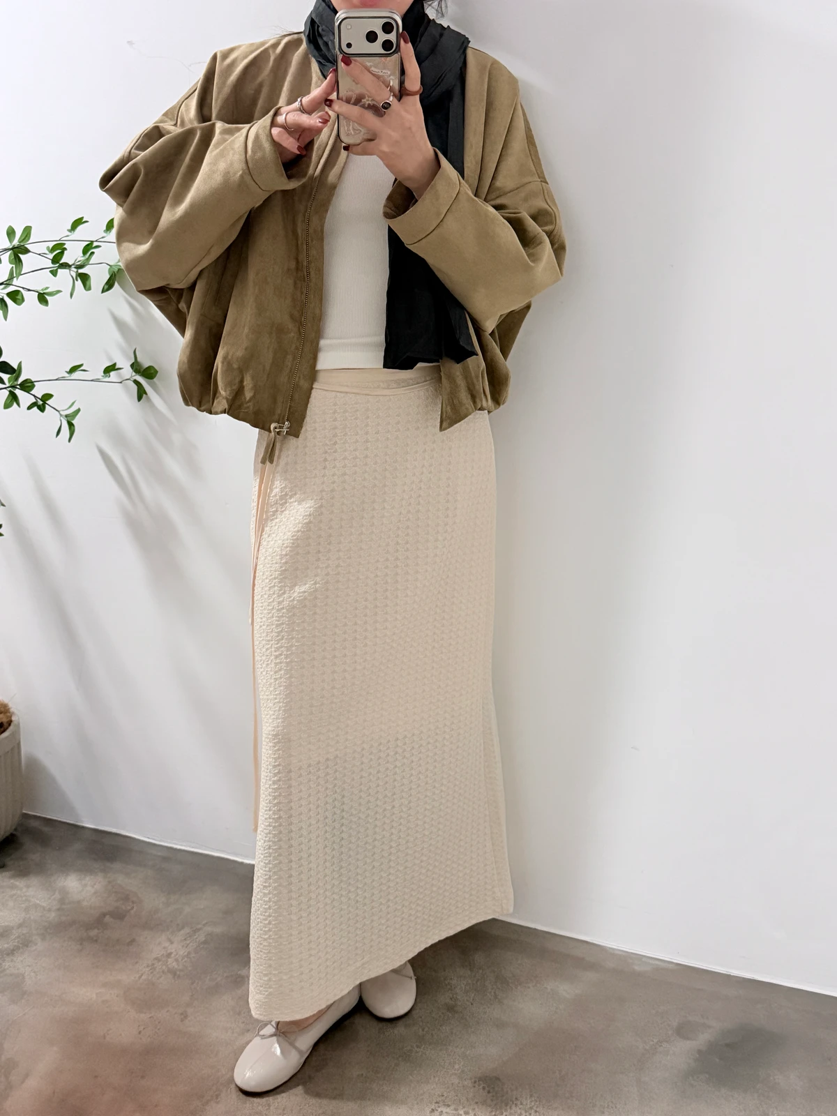 벨트 볼륨 밴딩 롱스커트 상세 이미지 6