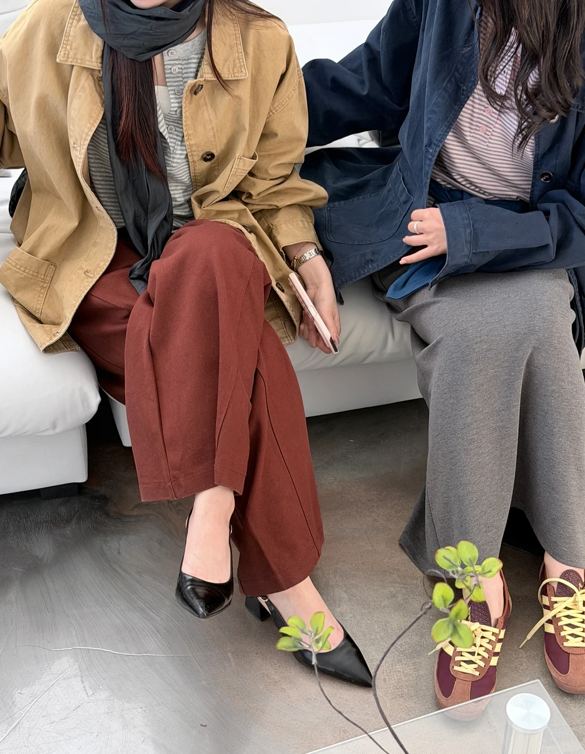 버튼 슬림결 스트라이프 티 상세 이미지 14