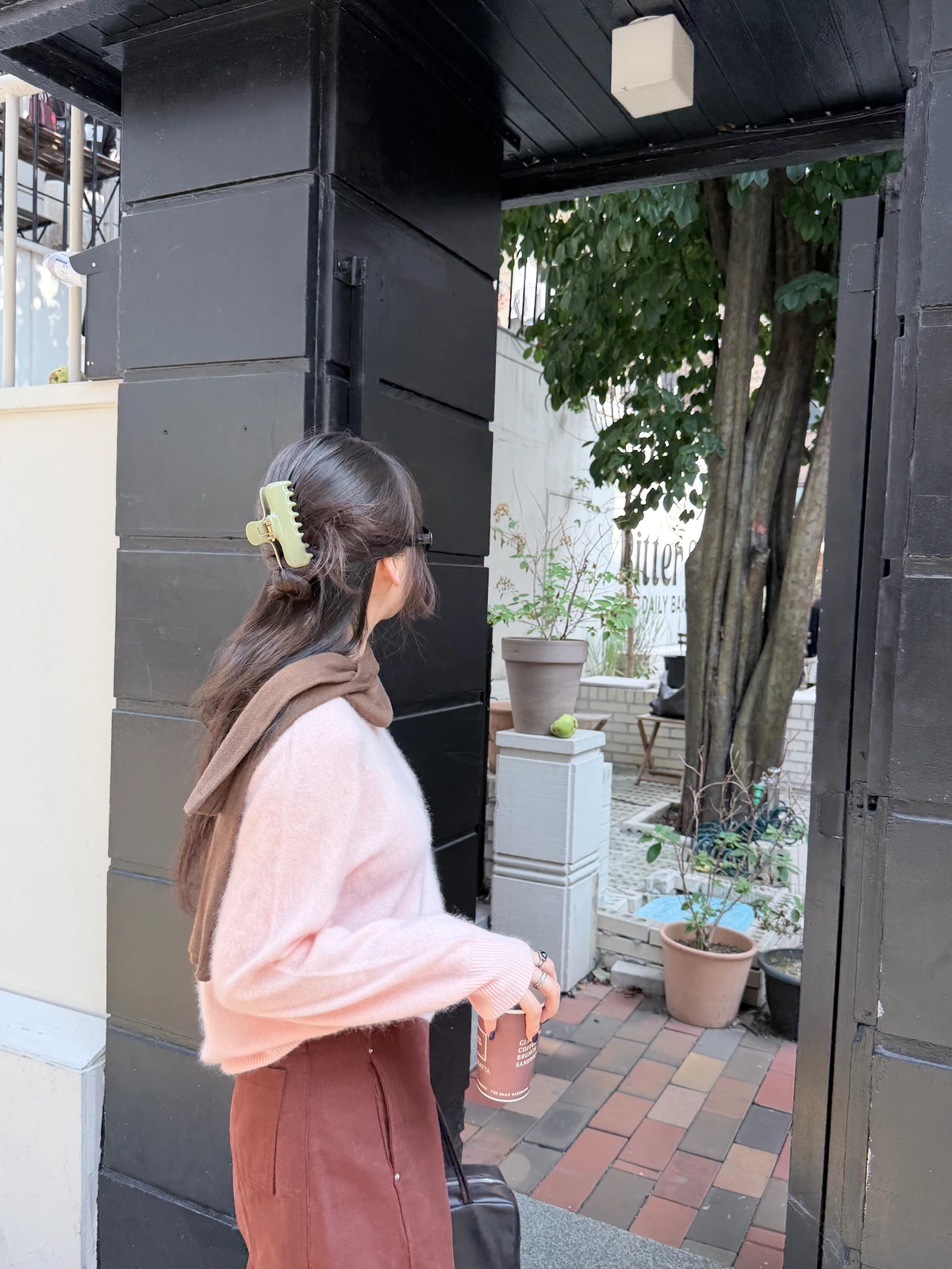 홀가먼트 캐시미어 울 앙고라 브이넥 니트 상세 이미지 16
