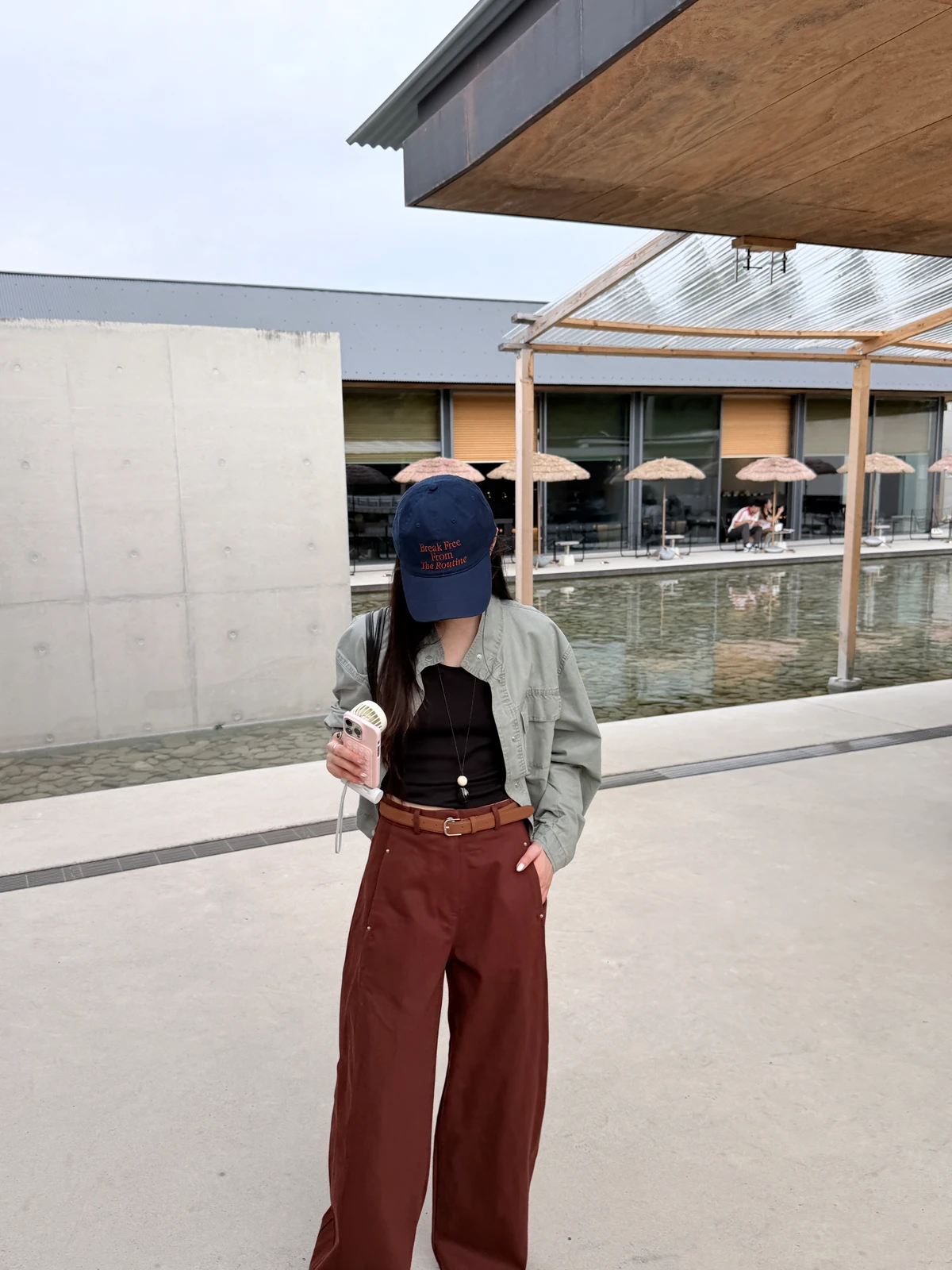 크롭 하이넥 셔츠 상세 이미지 6