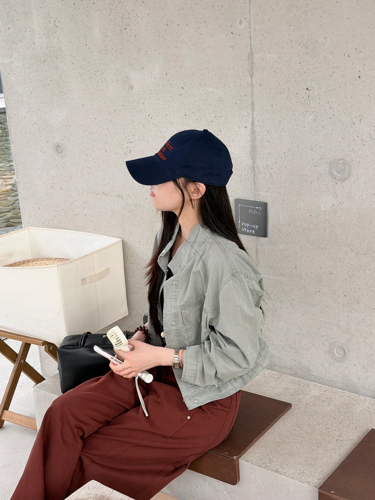 크롭 하이넥 셔츠 상세 이미지 7