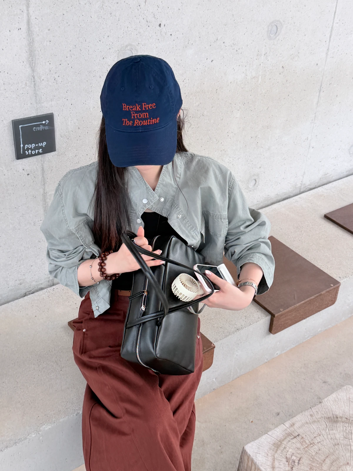 크롭 하이넥 셔츠 상세 이미지 11