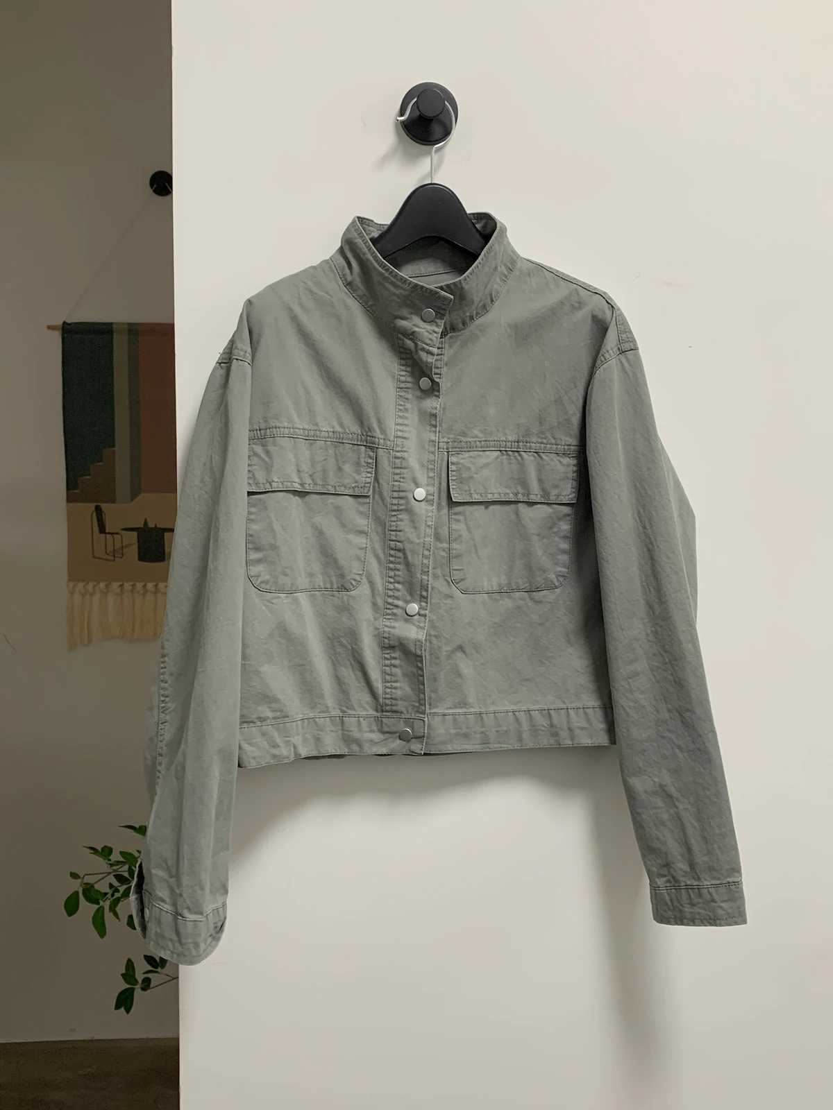 크롭 하이넥 셔츠 상세 이미지 19
