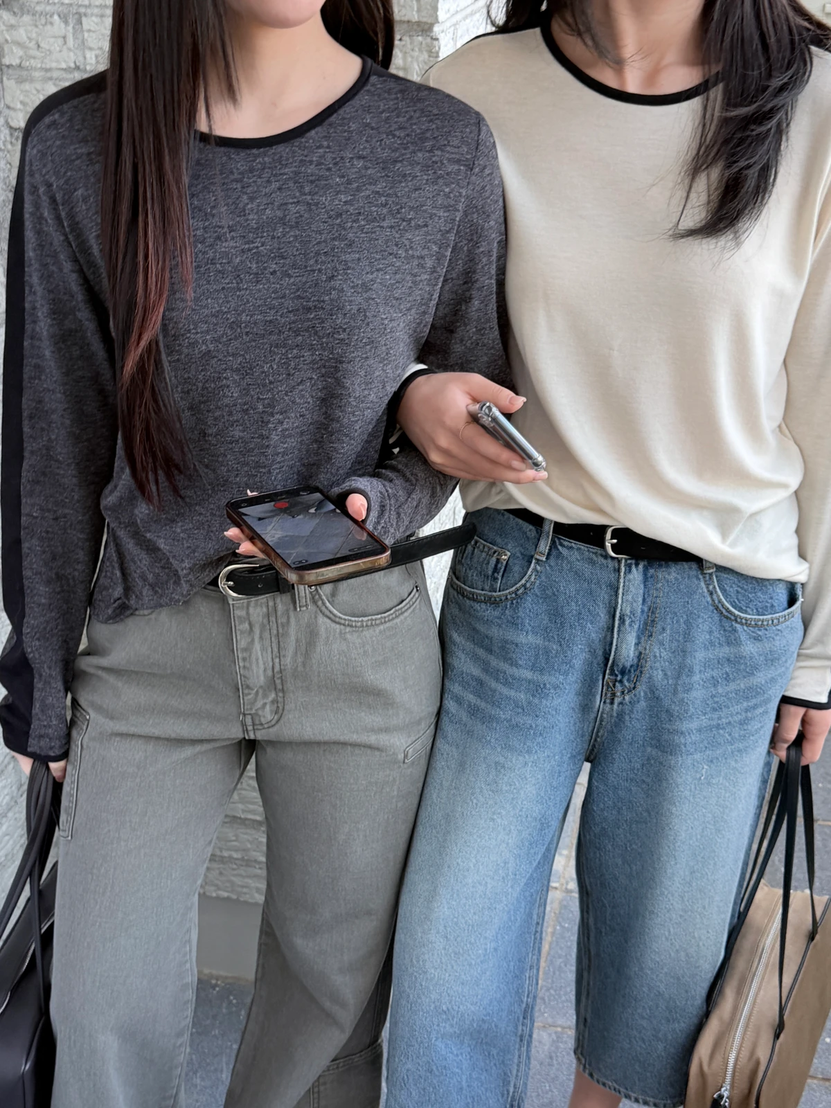 여리핏 배색 티셔츠  상세 이미지 8