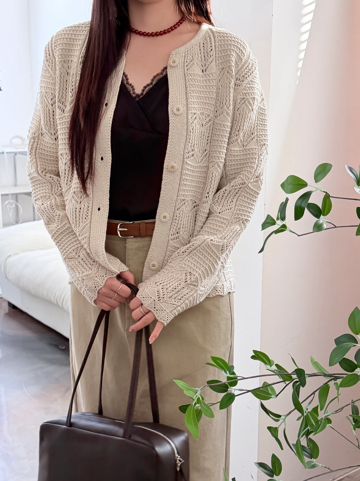 자가드 레이 가디건 상세 이미지 25